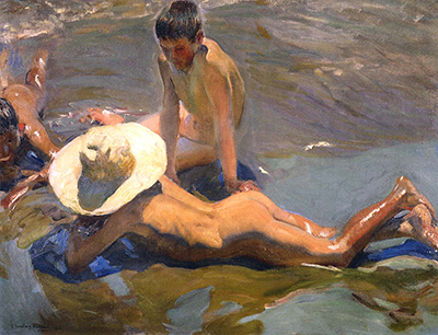 Boys on the Beach Joaquin Sorolla